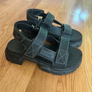 GANNI Rubber Sandals Size 38 / US 8